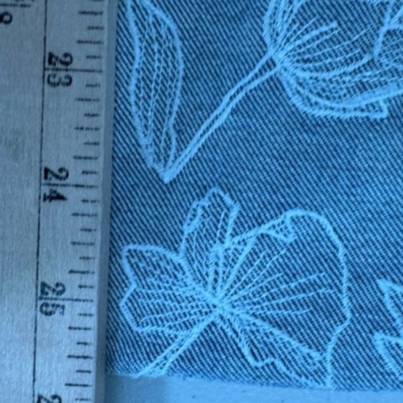 Driftwood Straight Leg Cropped Lace Cuff Stretch High Rise Jeans Size 32 New! - Picture 9 of 13